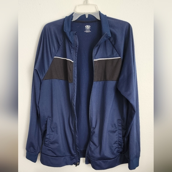 Athletic Works Men's Tract Jacket Full Zip Front with Pockets Size XL (46-48) - Picture 2 of 11